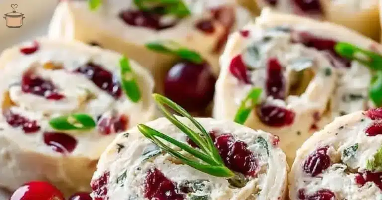 Festive Christmas Cranberry Roll Ups for holiday celebrations