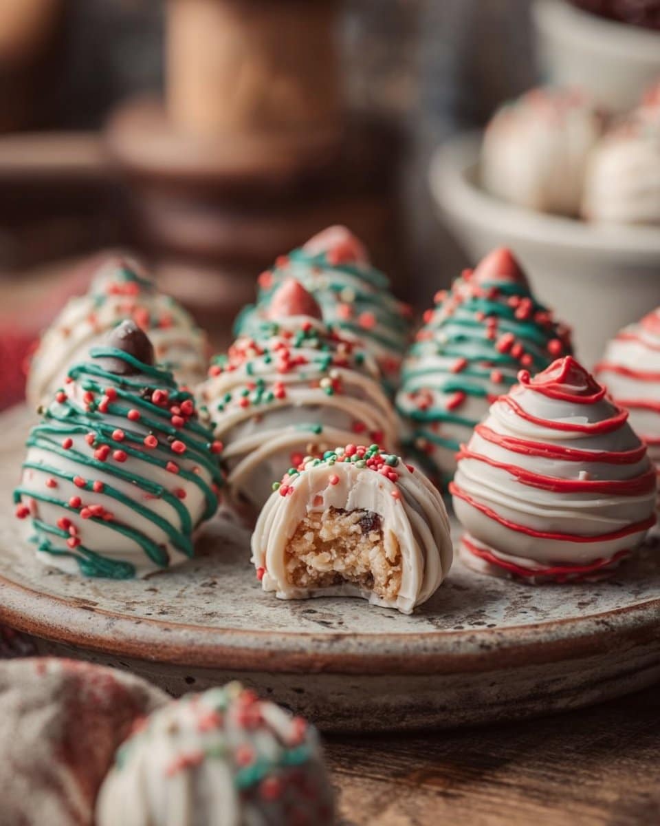 Christmas Tree Cake Truffles with Little Debbie's Cakes