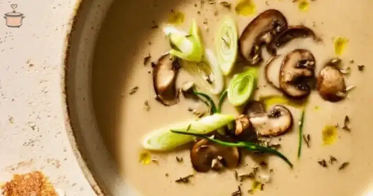 Bowl of Remy's Ratatouille Soup garnished with fresh herbs