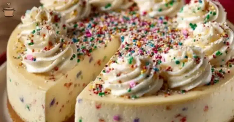 Delicious sugar cookie cheesecake with a creamy filling and cookie crust