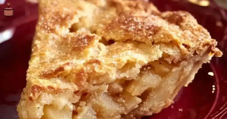 Delicious homemade Swedish Apple Pie served on a plate