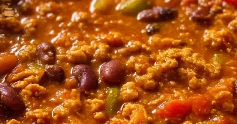 Delicious Turkey Pumpkin Chili served in a bowl with toppings