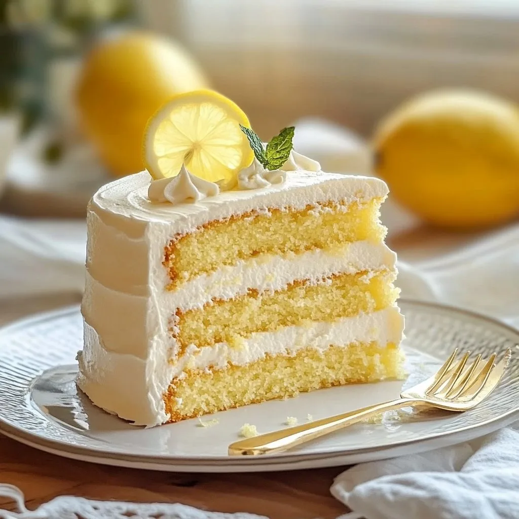 Heavenly Italian Lemon Cream Cake for Sweet Sunshine Moments