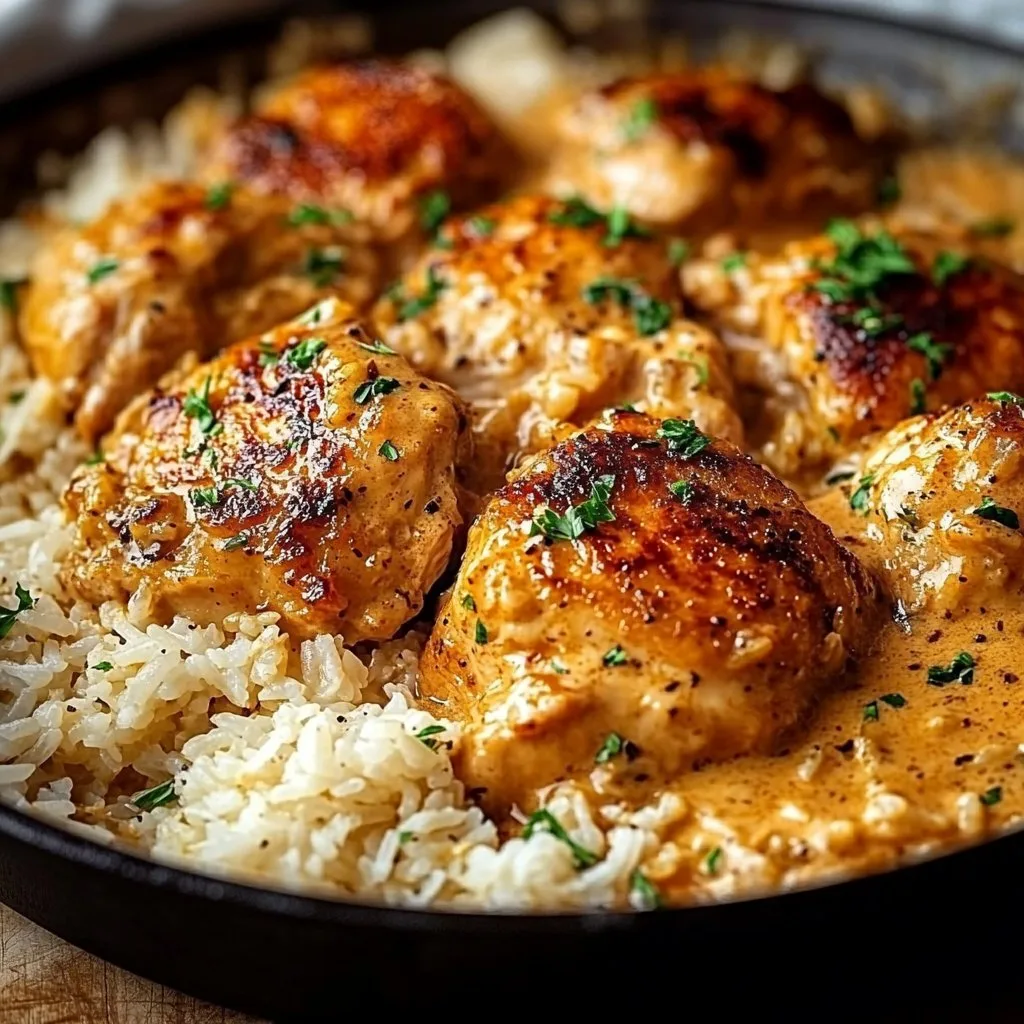 Best Smothered Chicken and Rice Recipe
