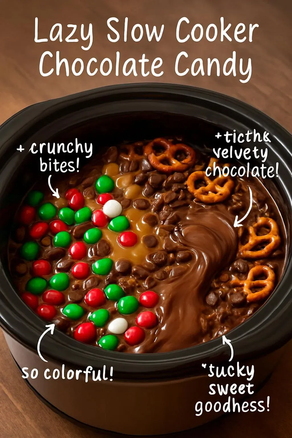 Lazy Slow Cooker Chocolate Candy