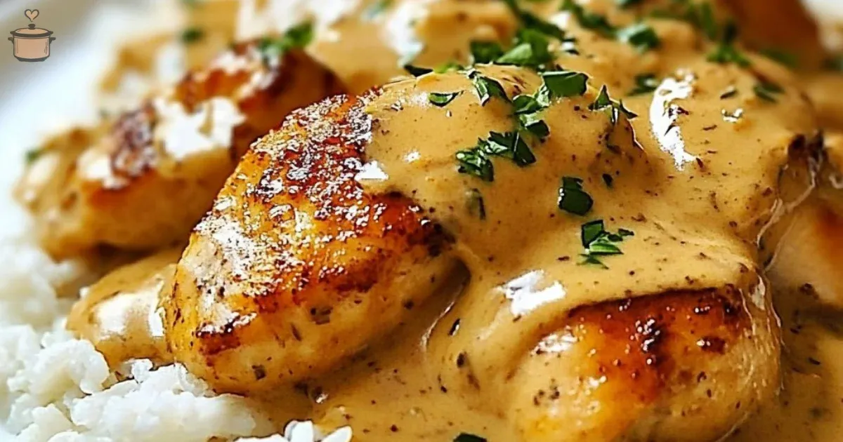 Creamy Smothered Chicken and Rice