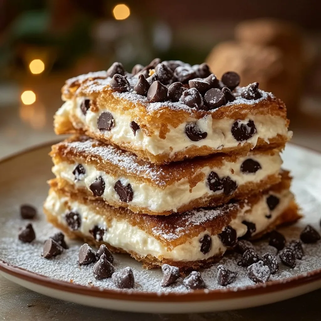 Classic Cannoli Squares