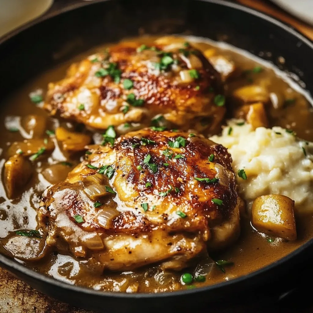 Easy Stovetop Smothered Chicken