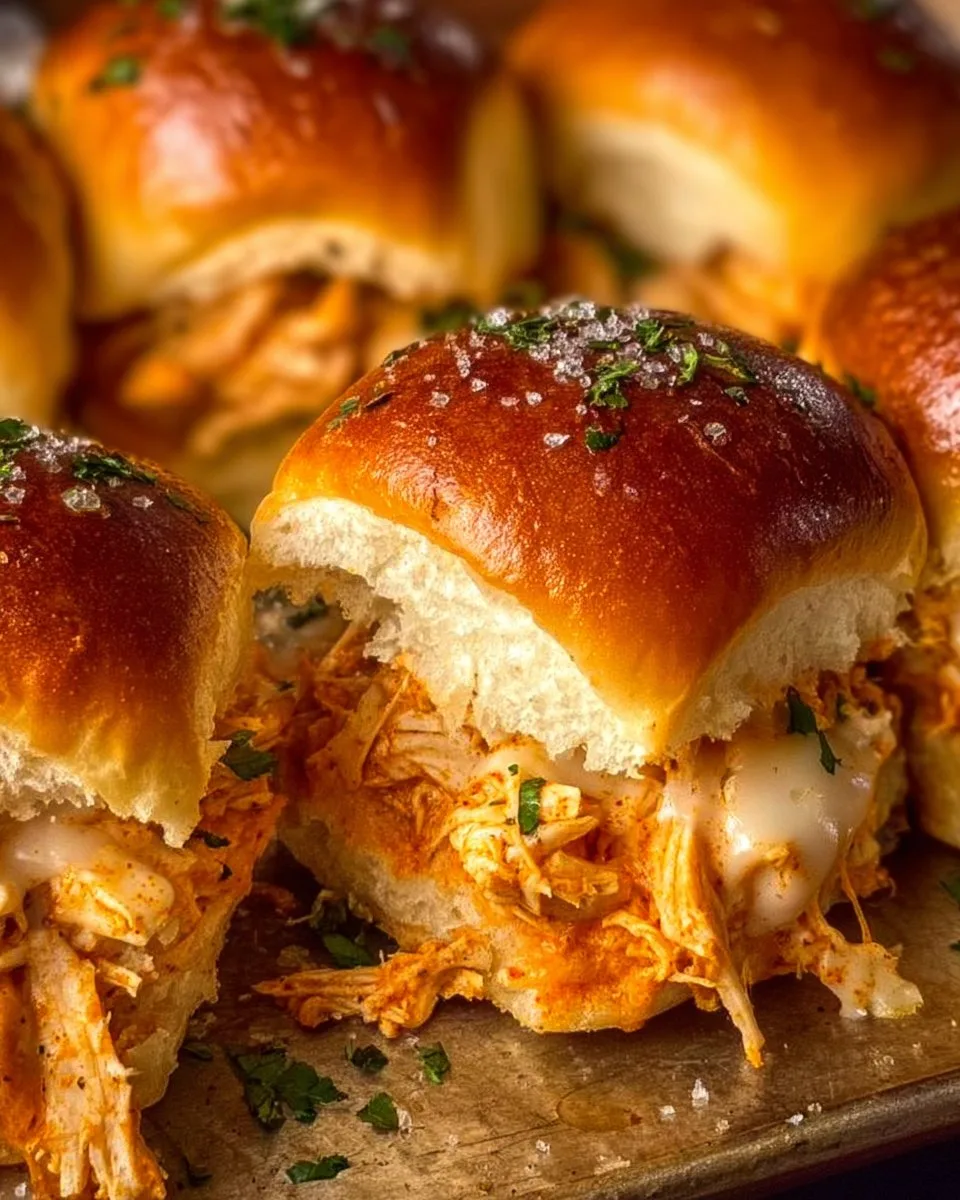 Spicy Buffalo Chicken Sliders