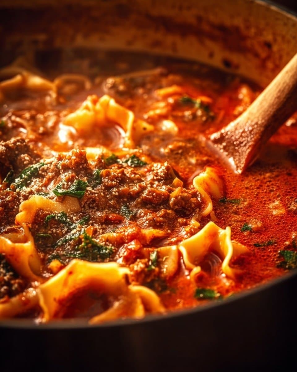 BEST EVER One-Pot Lasagna Soup Recipe!