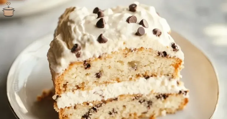 Decadent Cannoli Cream Cake with rich filling and elegant presentation