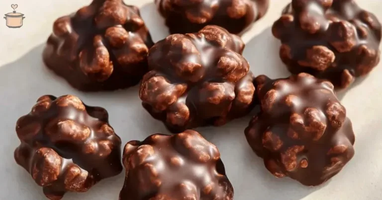 Delicious chocolate peanut clusters served as a sweet snack