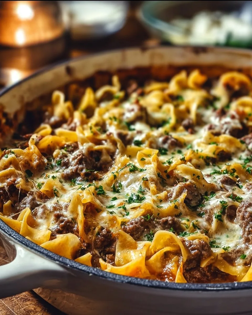 Sour Cream Beef Noodle Casserole