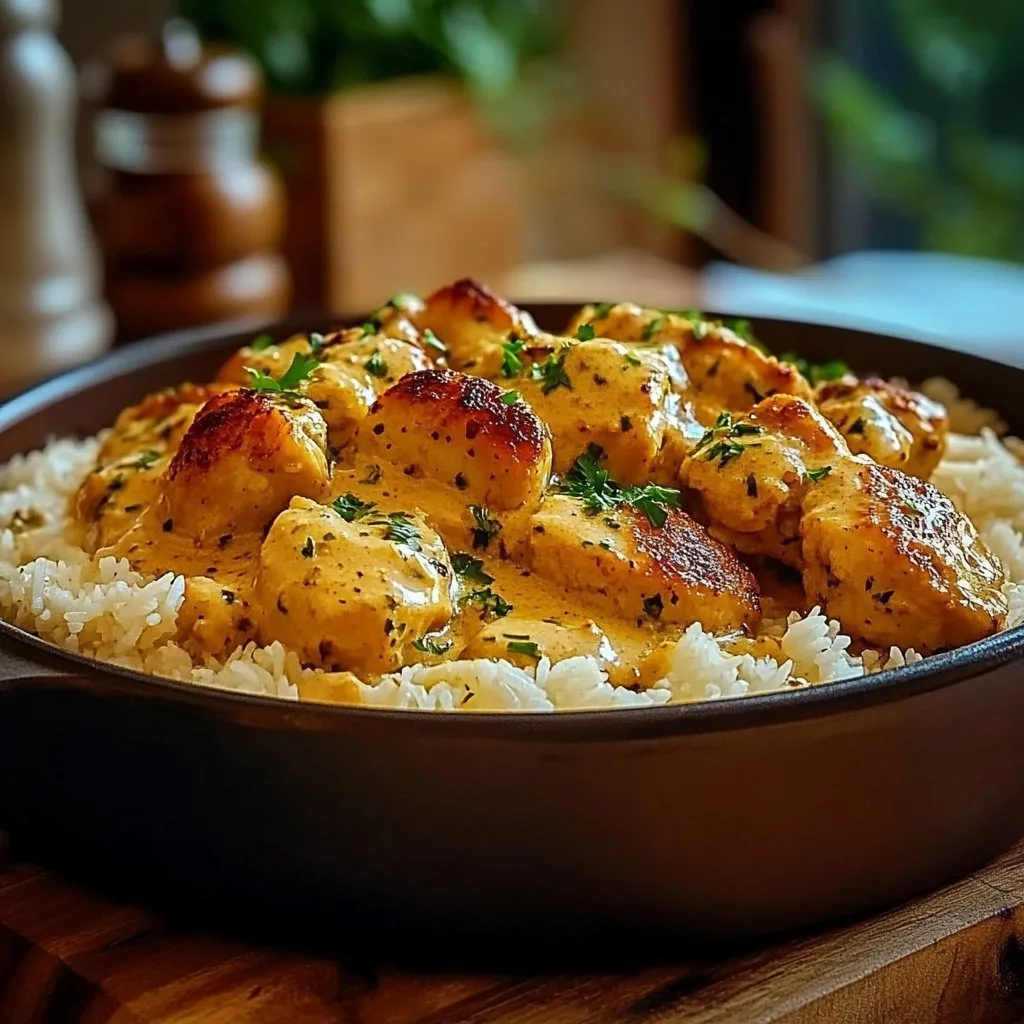 Smothered Chicken and Rice