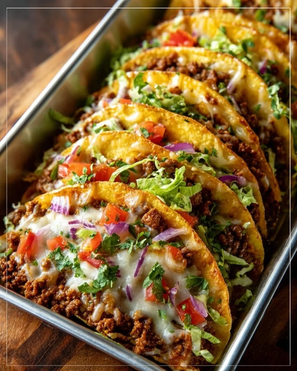 Oven-Baked Cheesy Tacos (Crispy & Loaded) You’ll Love!