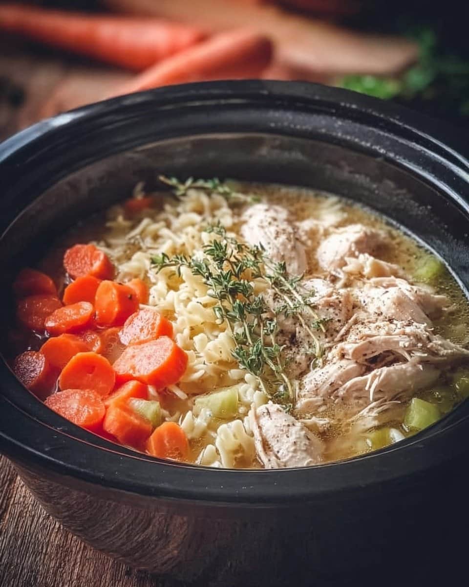 Slow Cooker Chicken Noodle Soup