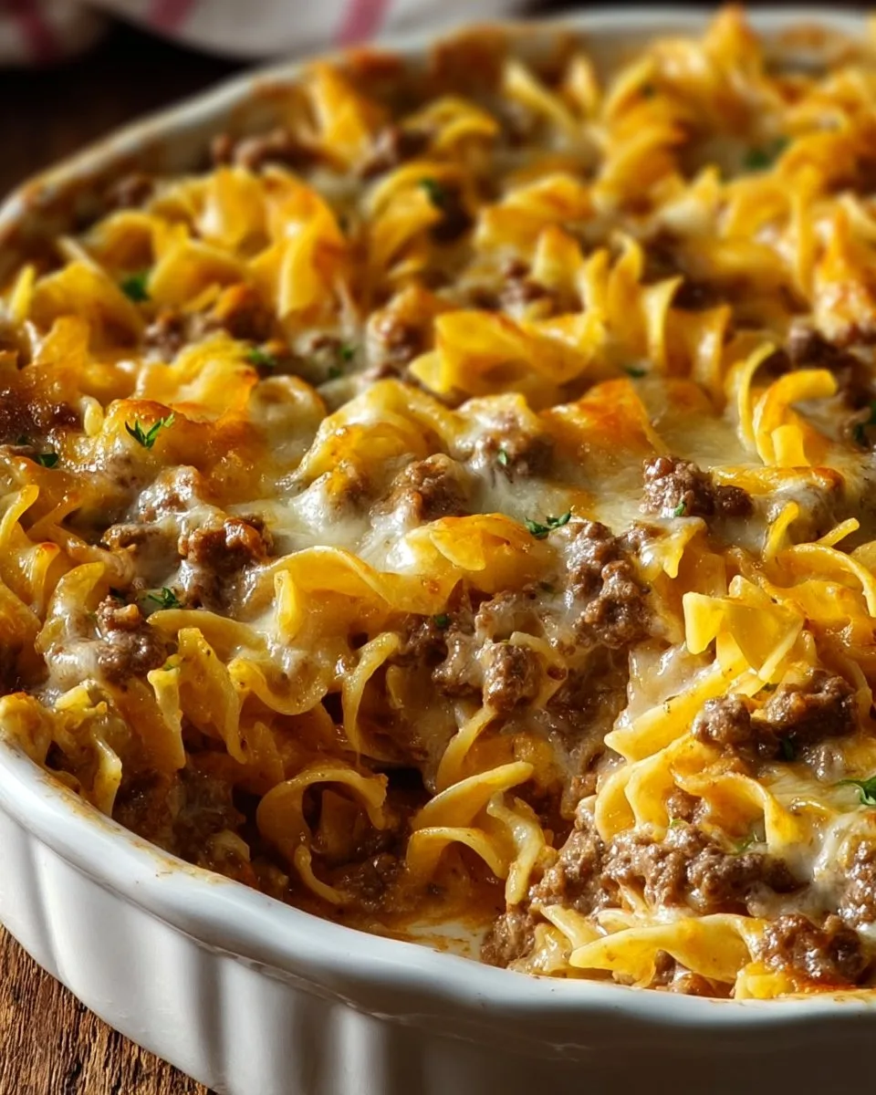 Sour Cream Beef Noodle Casserole