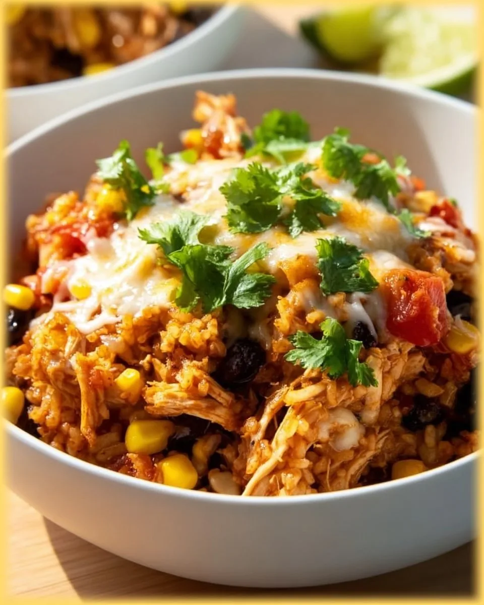 Slow Cooker Chicken Burrito Bowl