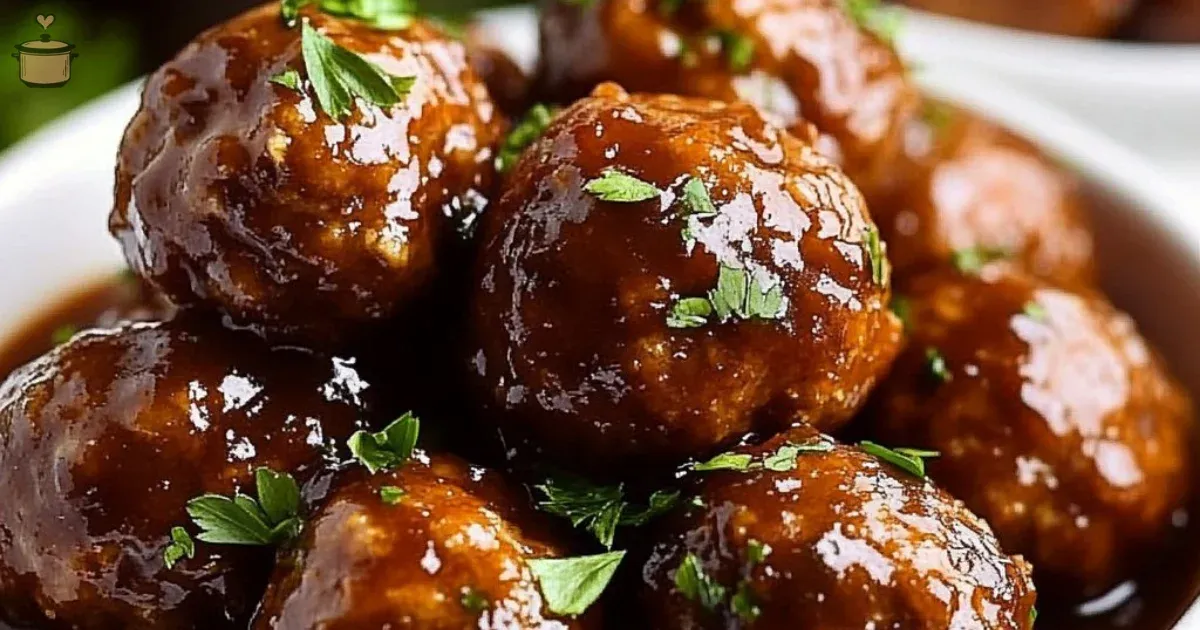 Classic Crockpot Cocktail Meatballs - moanaskitchen
