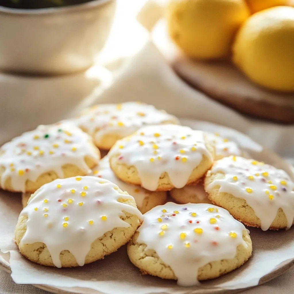 Italian Glazed Lemon Cookies