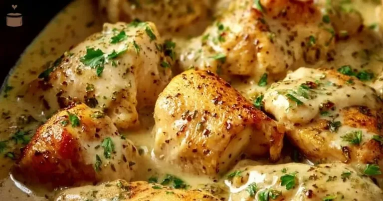 Ranch Chicken dish cooked in a crock pot, showcasing tender meat and herbs.