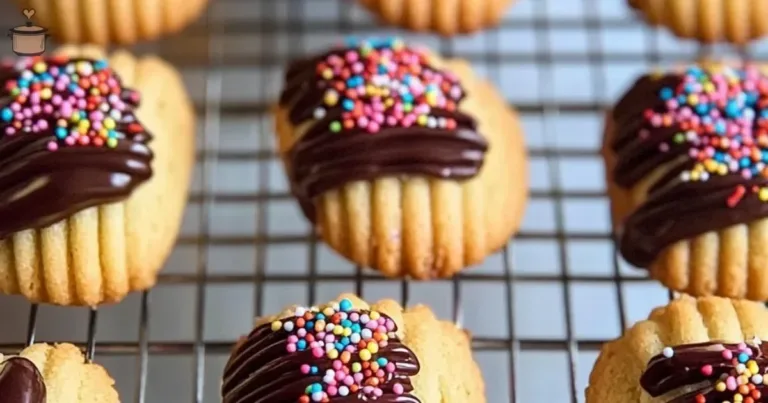 Freshly baked Raspberry Jam Cookies on a cooling rack