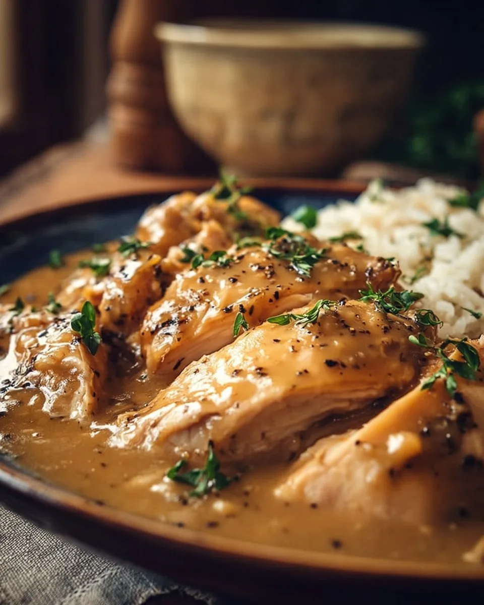 Slow Cooker Chicken and Gravy