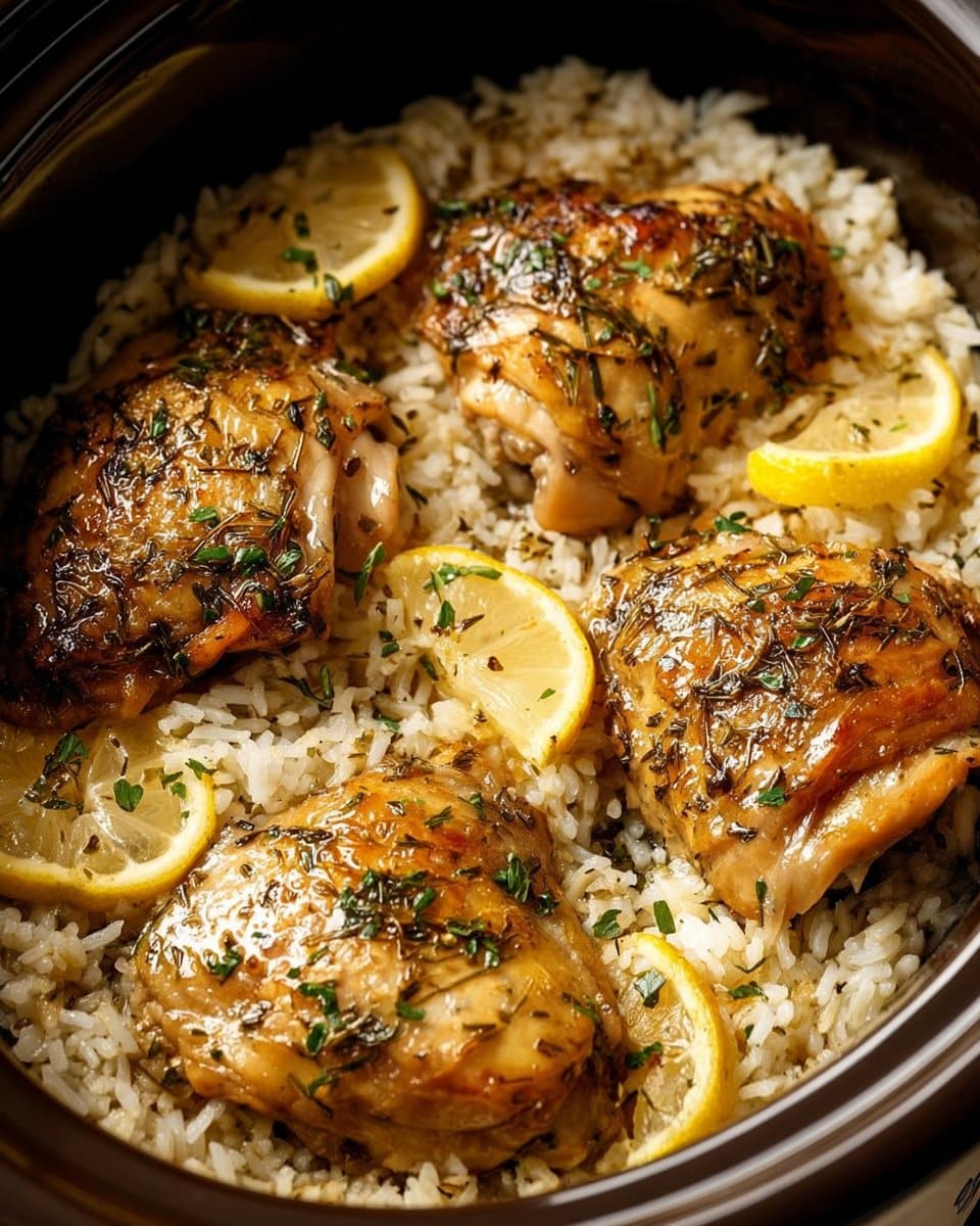 Slow Cooker Lemon Herb Chicken