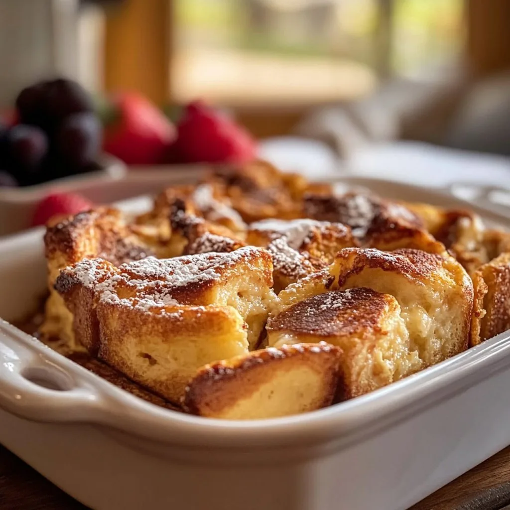 Oven-Baked Brioche French Toast Casserole