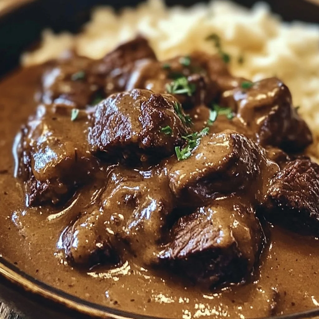 Beef Tips and Gravy
