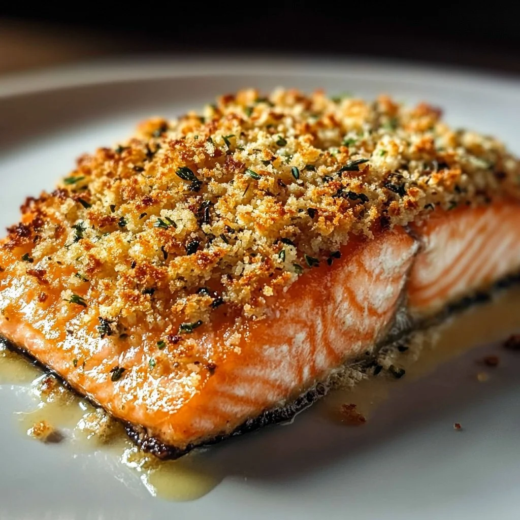 Crispy Parmesan Salmon Bake