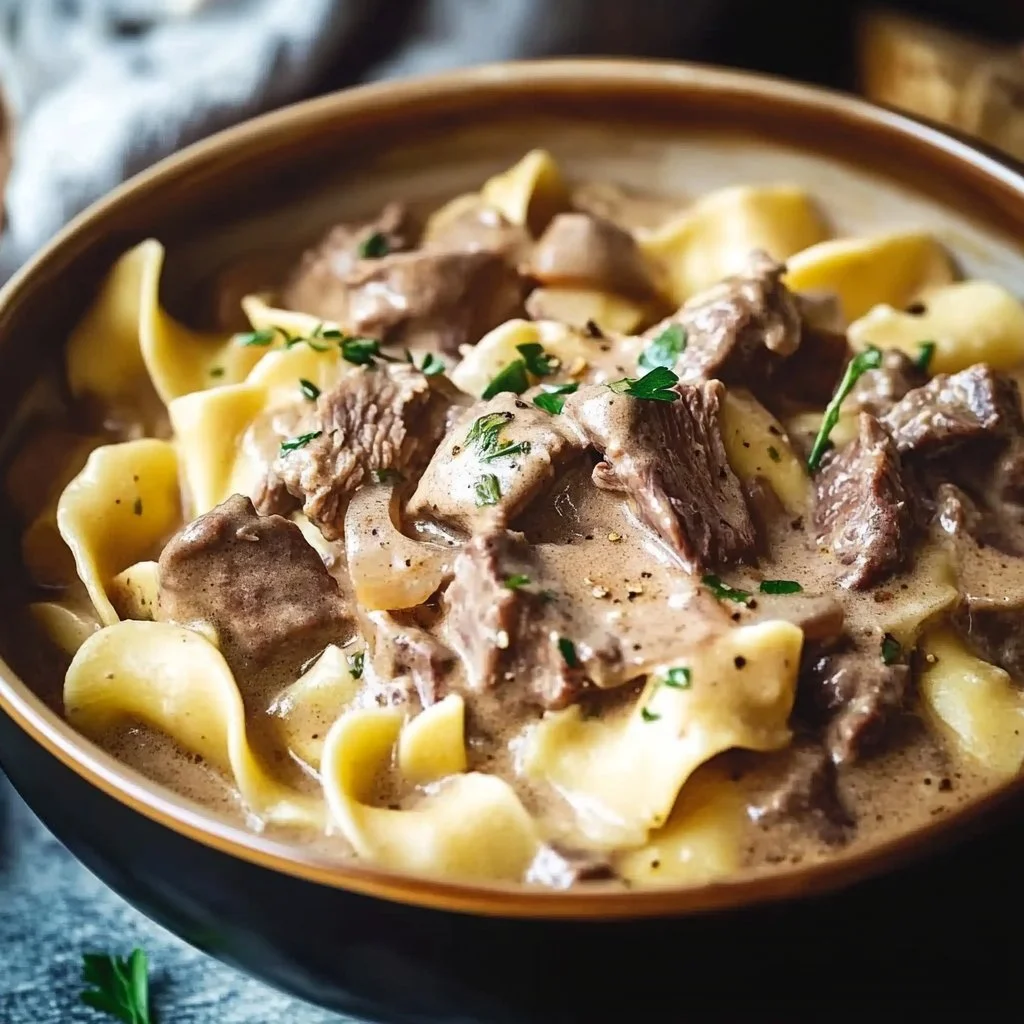 Crock Pot Beef Stroganoff