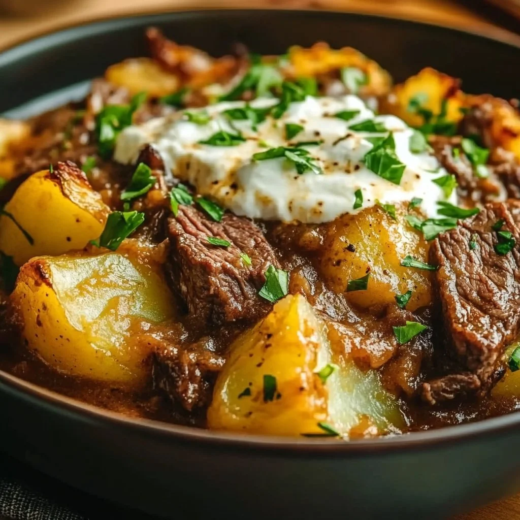 Crockpot Loaded Steak and Potato Bake: The Ultimate Cozy Comfort Food