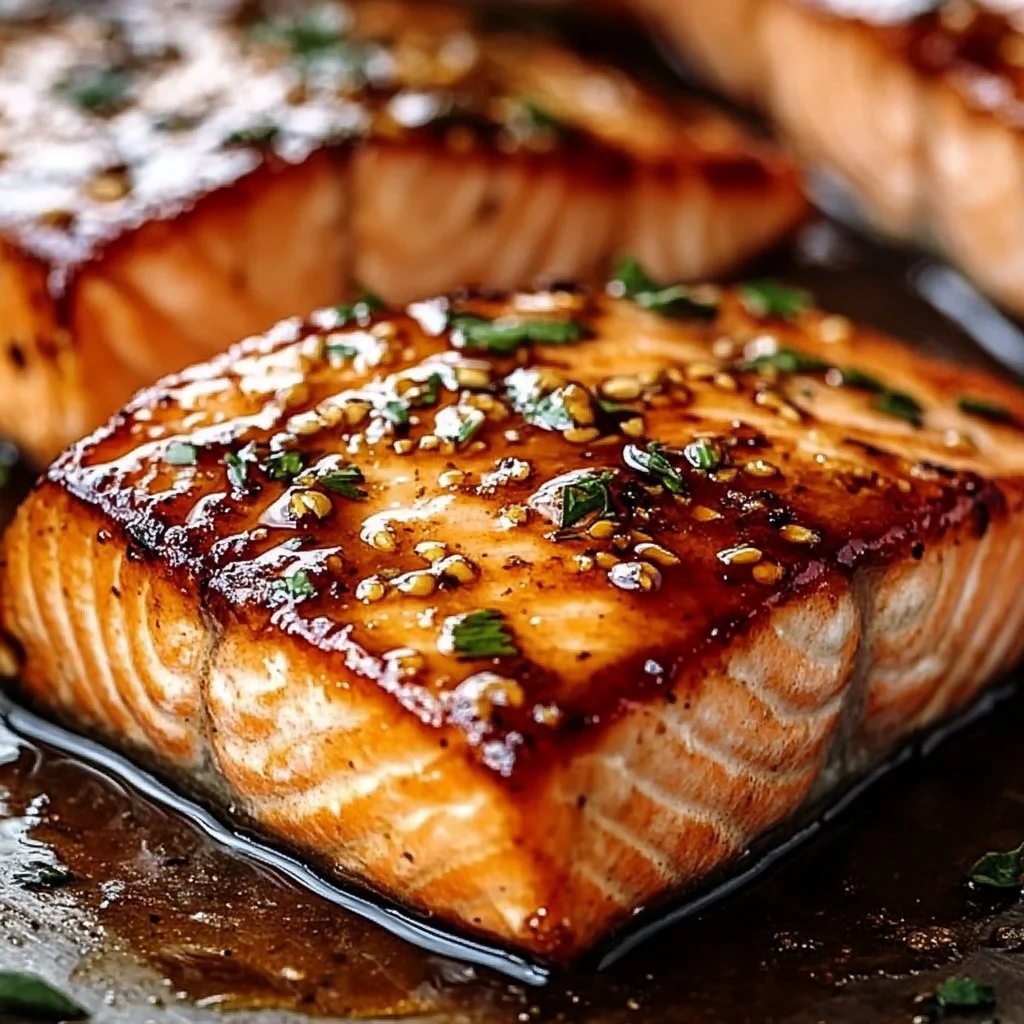 Easy Crispy Honey Garlic Glazed Salmon Recipe