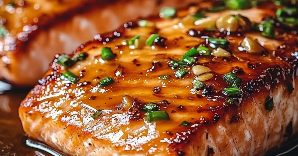 Easy Crispy Honey Garlic Glazed Salmon Recipe