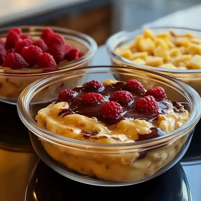 Fluffy baked protein pancake bowls for a healthy single serving breakfast