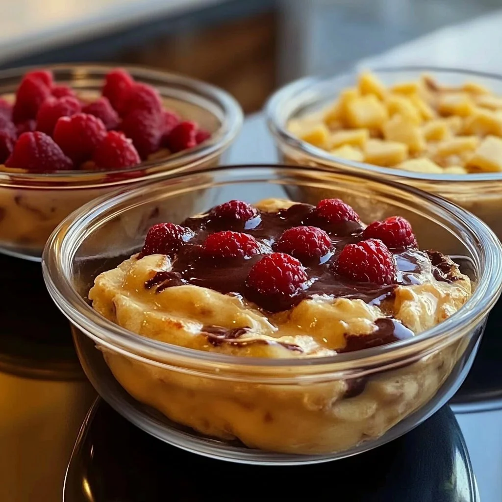 Single Serving Fluffy Baked Protein Pancake Bowls