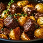 slow cooker garlic butter beef bites potatoes 2026 01 19 025425 1