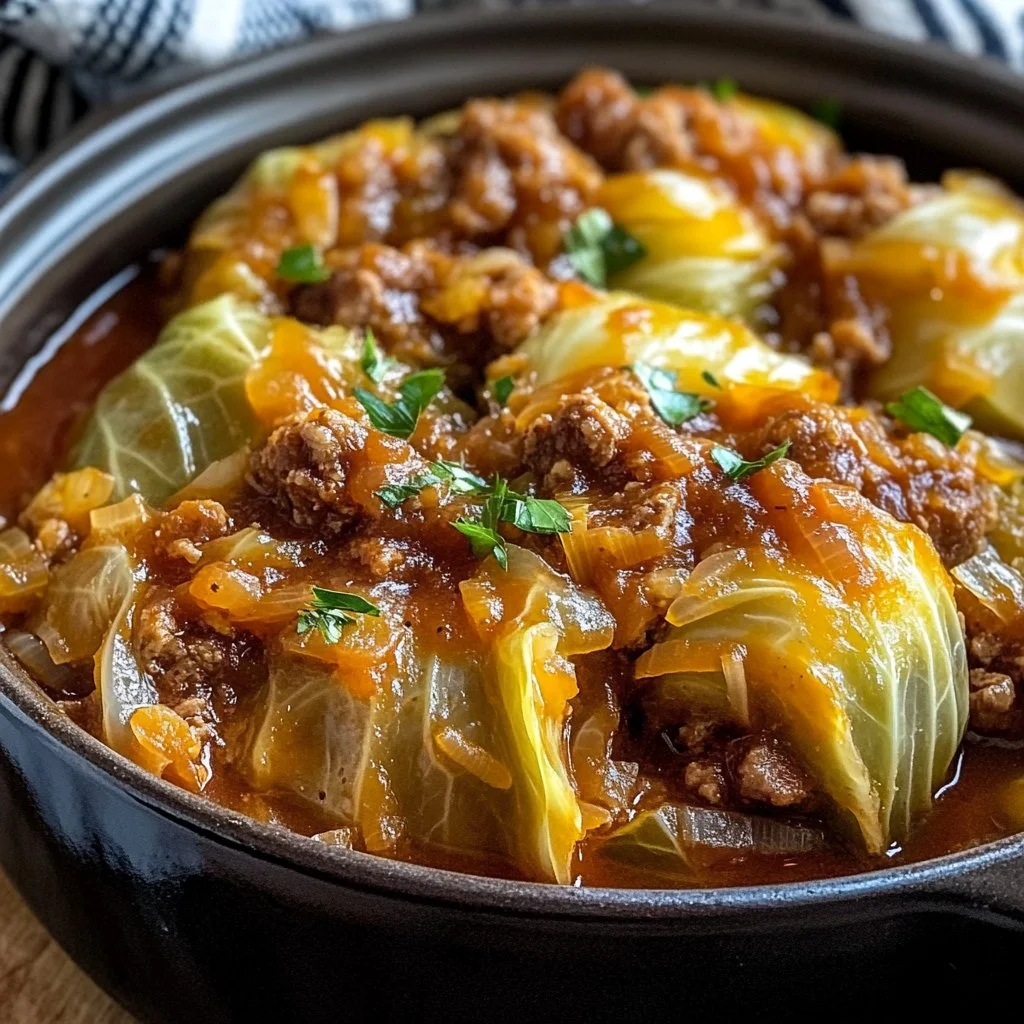 Slow Cooker Unstuffed Cabbage Rolls