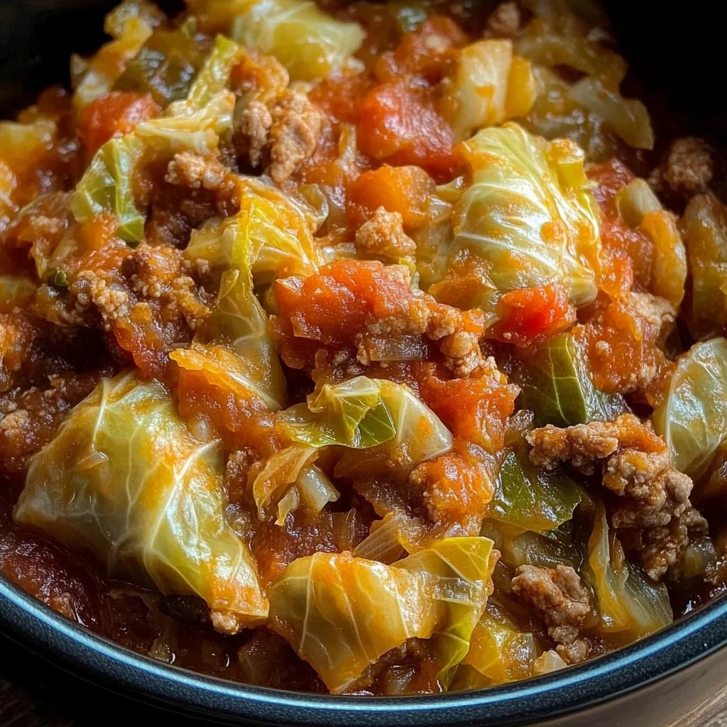 Slow Cooker Unstuffed Cabbage Rolls