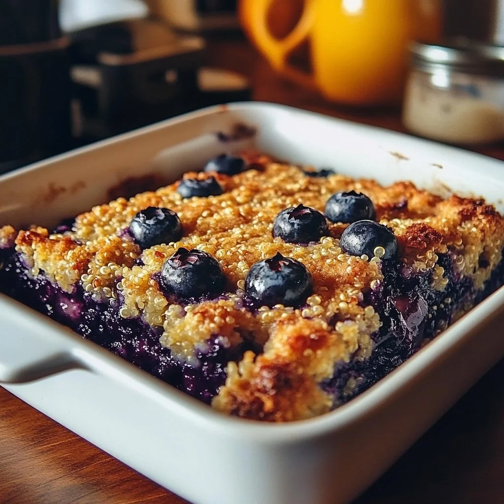 Wholesome Blueberry Quinoa Breakfast Bake