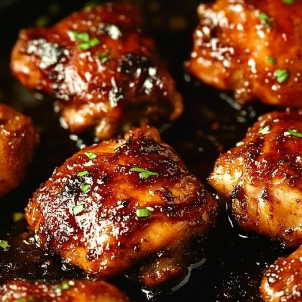 30-minute oven baked boneless skinless chicken thighs ready to serve