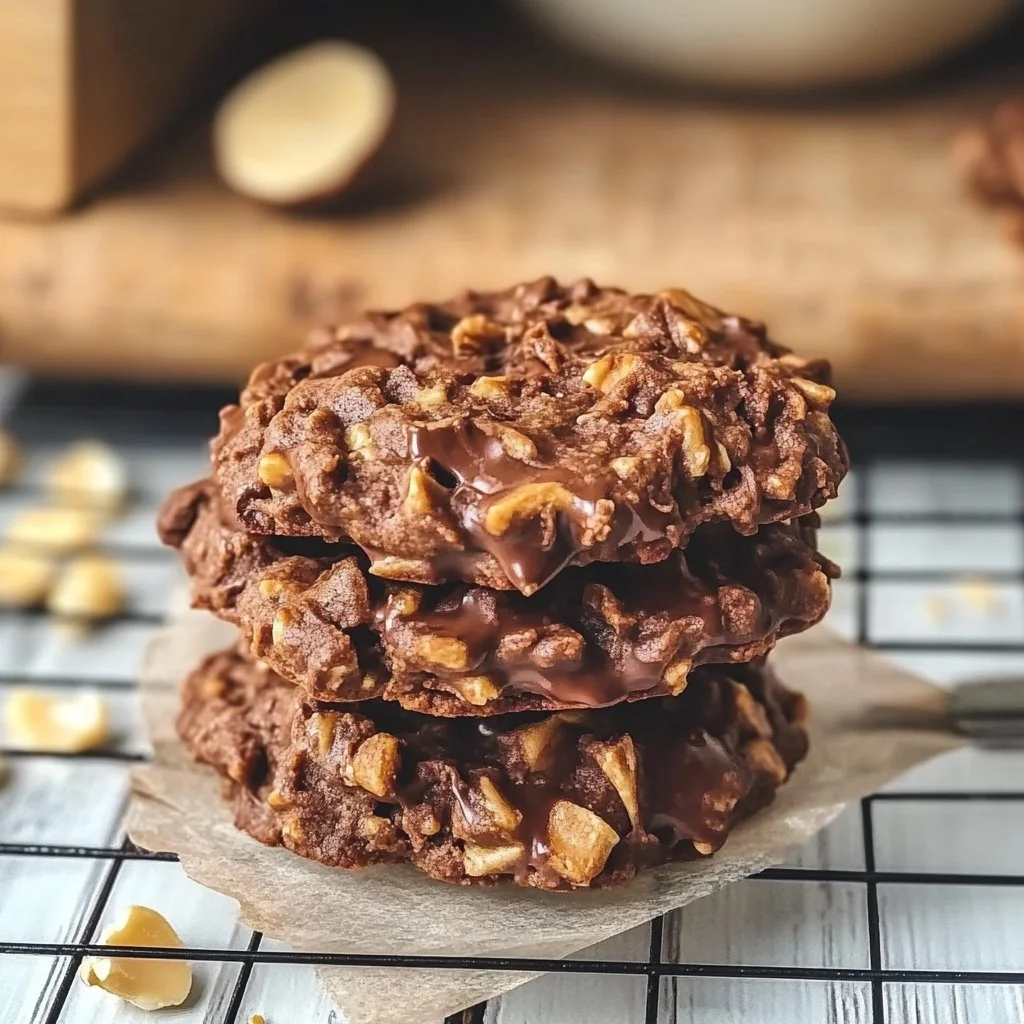 Chocolate & Peanut Butter Keto No Bake Cookies