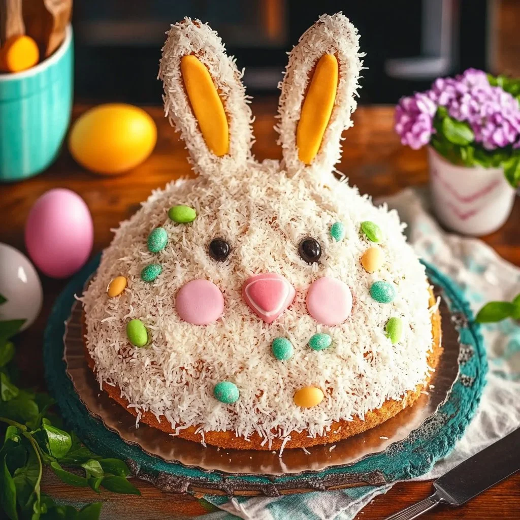 Coconut Easter Bunny Cake
