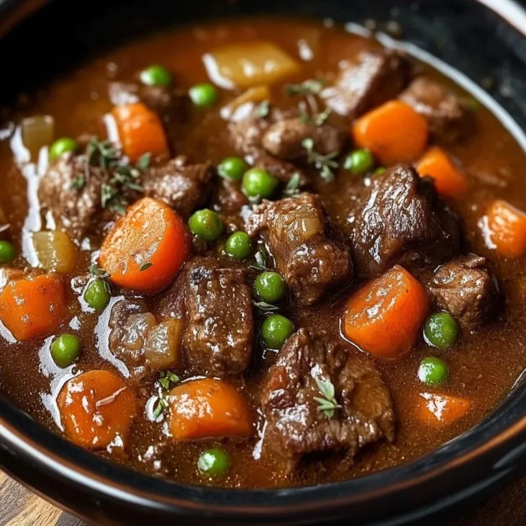 Cozy Crockpot Recipes 3 Delicious crockpot beef stew with tender meat and fresh vegetables