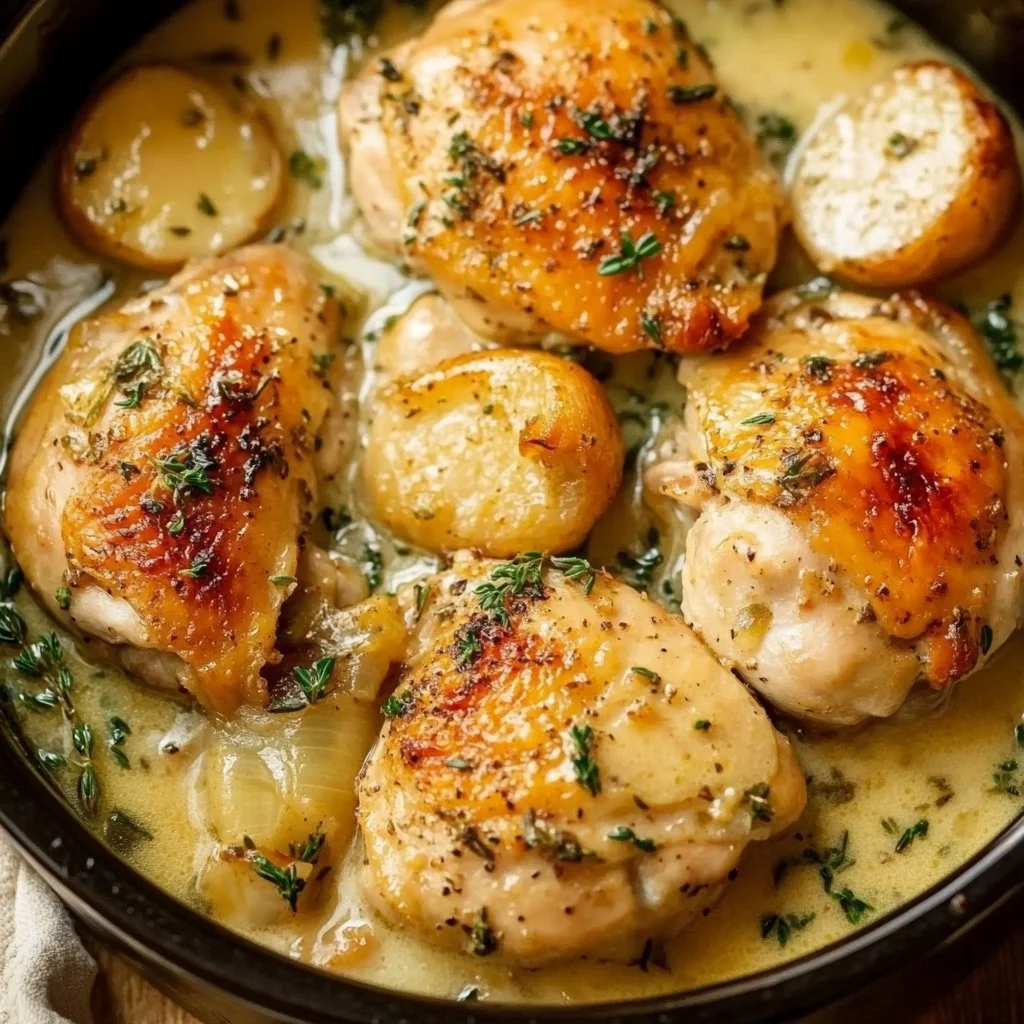 Crockpot Garlic Butter Chicken