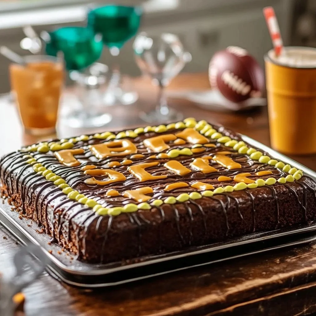 Football Sheet Cake