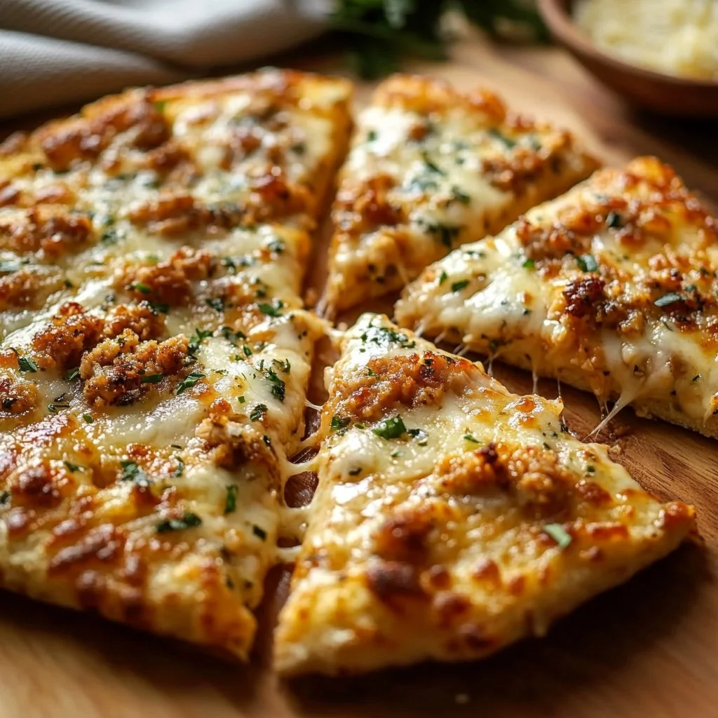 Ground Chicken Pizza Crust for a Lean and Easy Meal