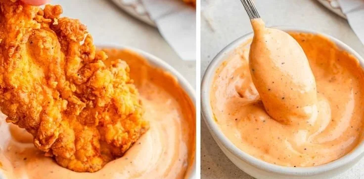 Homemade Raising Cane's Chicken with Cane's Sauce served on a plate
