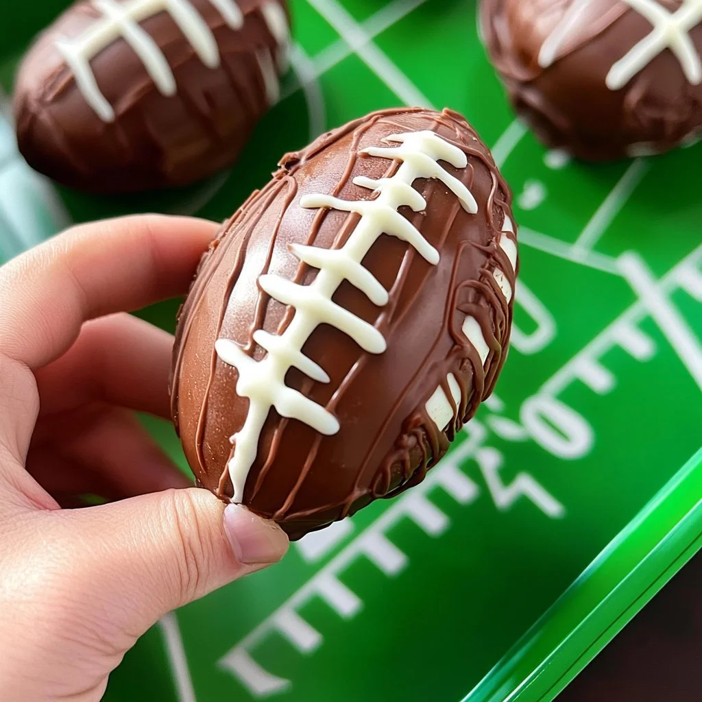 How to Make Super Easy Football Shaped Brownies